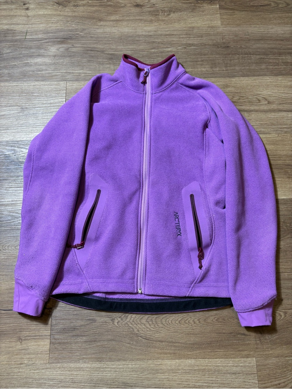 Women’s Arc’teryx Polartec Fleece Jacket Full Zip Purple Size S